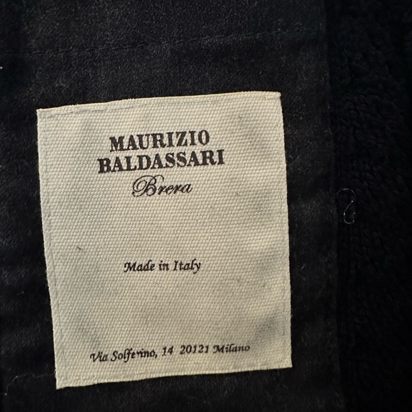 Italian Maurizio Baldassari Virgin Wool Knit Cardigan in Navy Men’s Size EU 48 - Picture 5 of 8